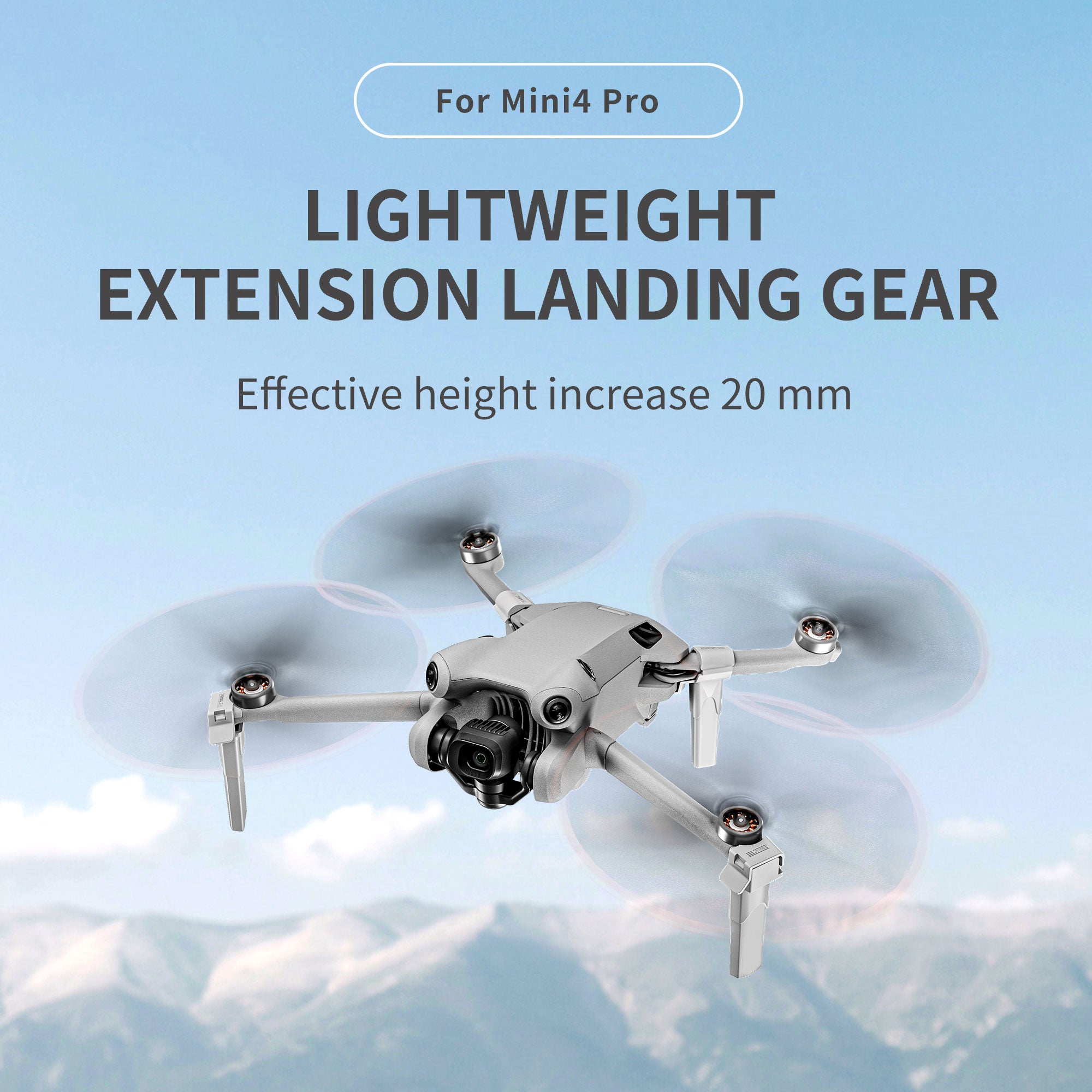 STARTRC 1134476 For DJI Mini 4 Pro Split Type Heighten Landing Gear Drone Anti-drop Landing Stand Set STARTRC 1134476 For DJI Mini 4 Pro Split Type Heighten Landing Gear Drone Anti-drop Landing Stand Set
